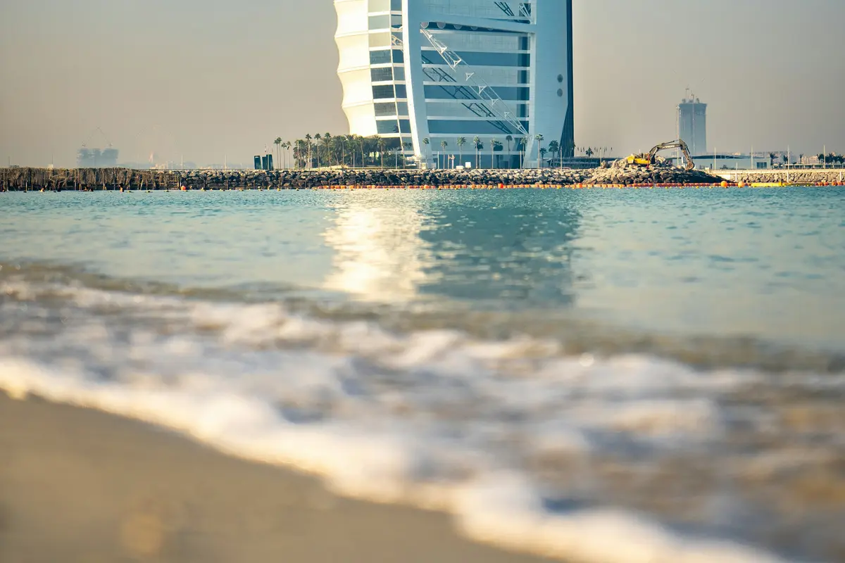 Detalhe do Burj Al Arab em Dubai